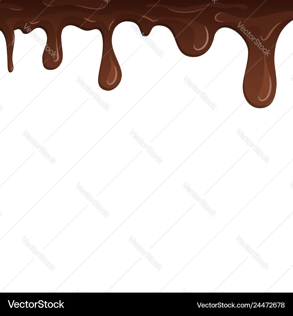 Chocolate Drips - Isolated Vector Image