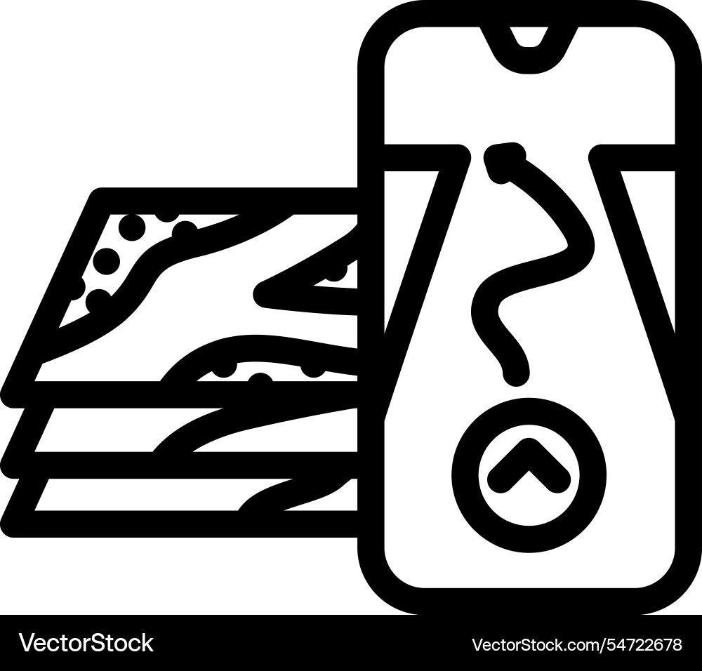 Digital map overlay augmented reality line icon Digital map overlay augmented reality line icon vector image