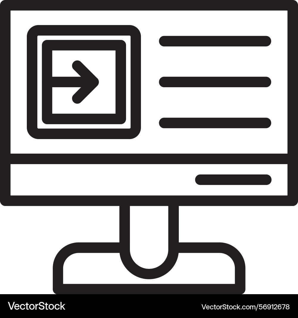 Feedbackinput linear style icon design vector image