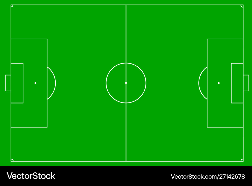 Football Pitch Vector Image