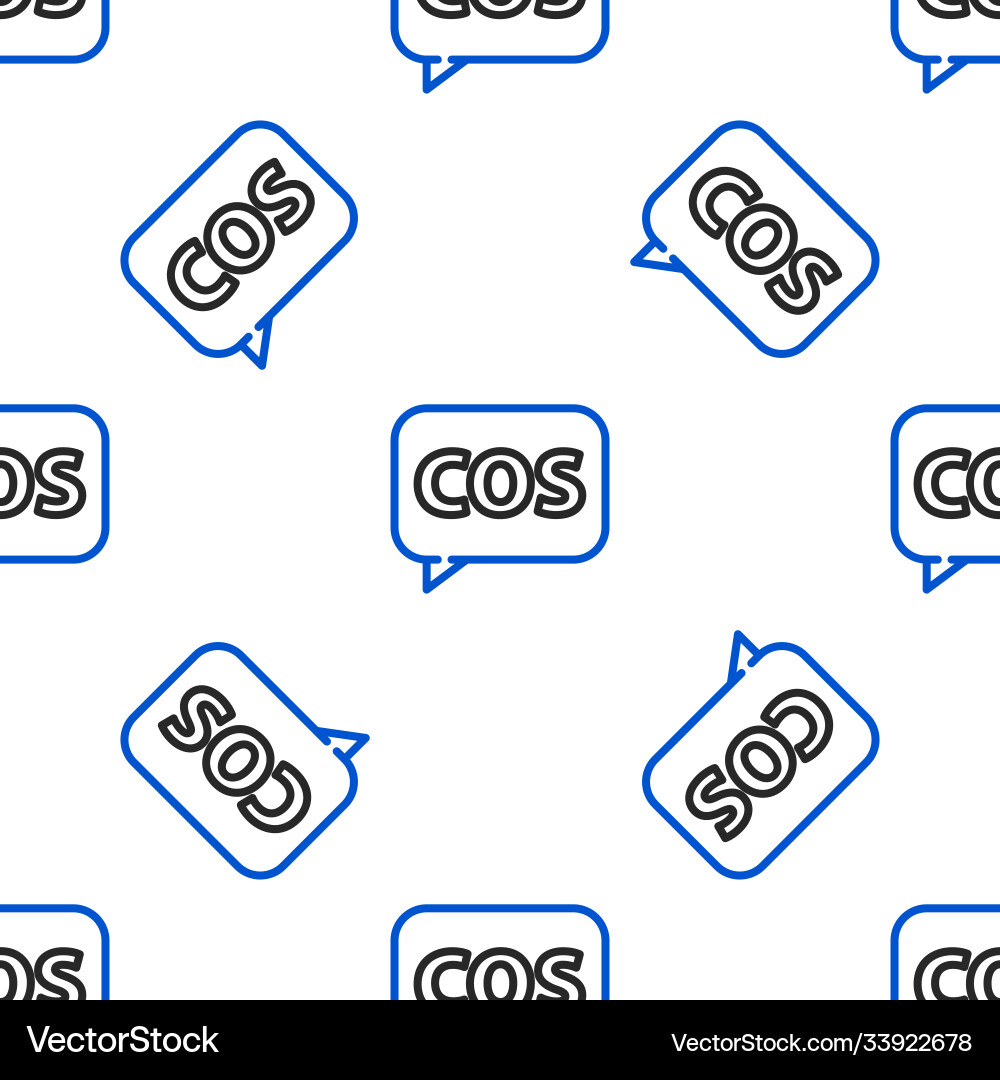 Line mathematics function cosine icon isolated Line mathematics function cosine icon isolated vector image
