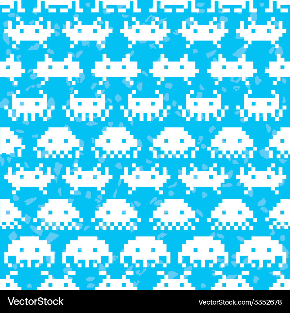 Old school game pattern vector image