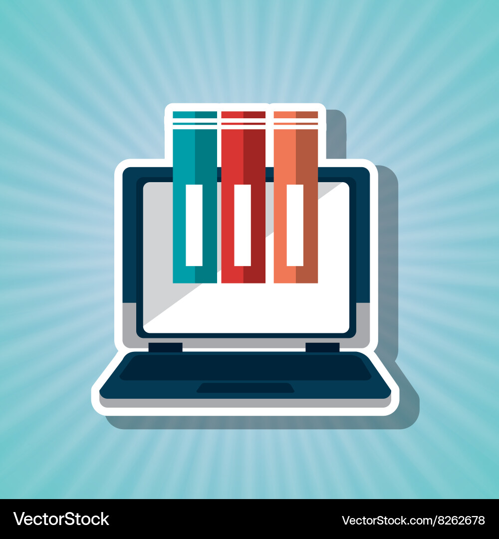 Portable computer design Vector Image