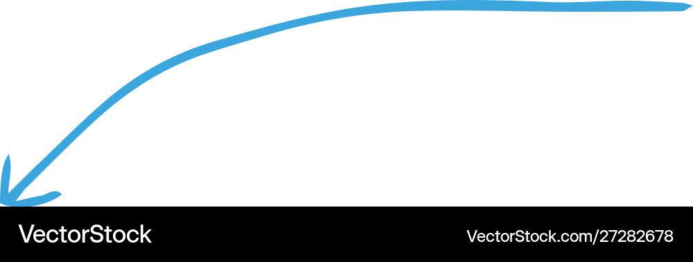 Red and simple thin arrow variation Vector Image