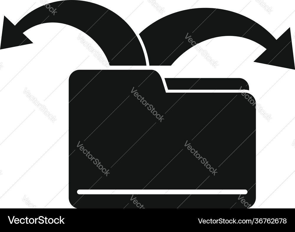 Restructure file icon simple style Restructure file icon simple style vector image
