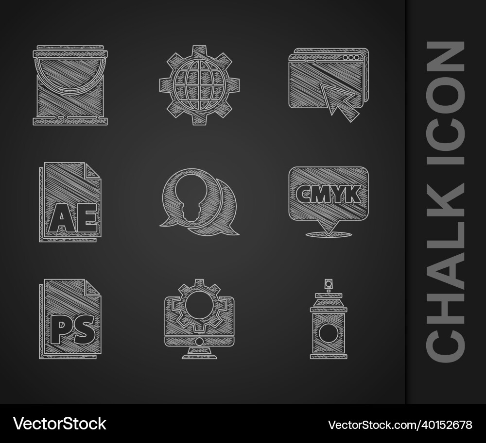 Set light bulb with concept of idea computer Vector Image