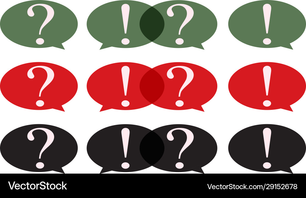 Speech bubble with question mark and exclamation Speech bubble with question mark and exclamation vector image