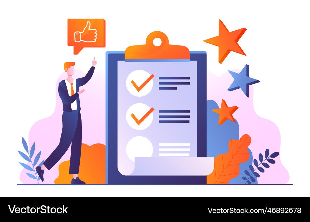 Task Completion Concept vector image