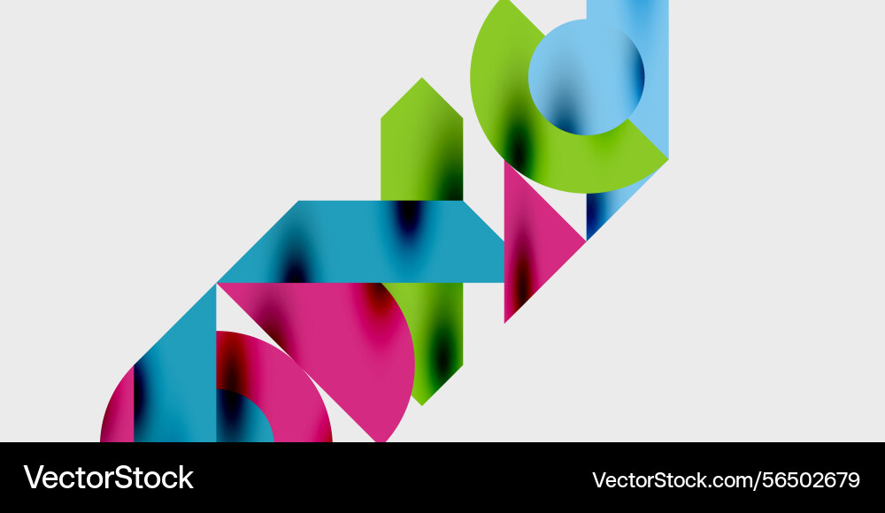 Abstract geometric shapes overlap creating Abstract geometric shapes overlap creating vector image