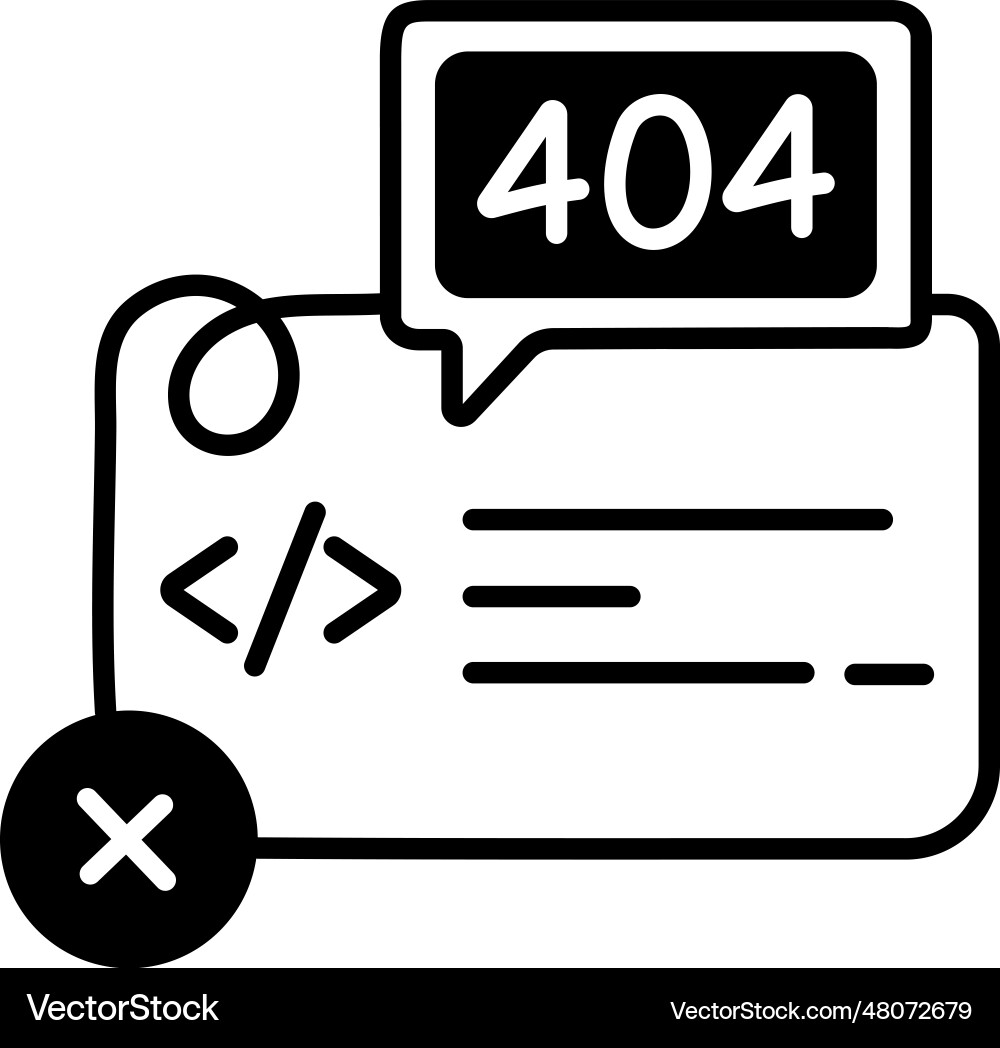 Code Fehler vektorbild