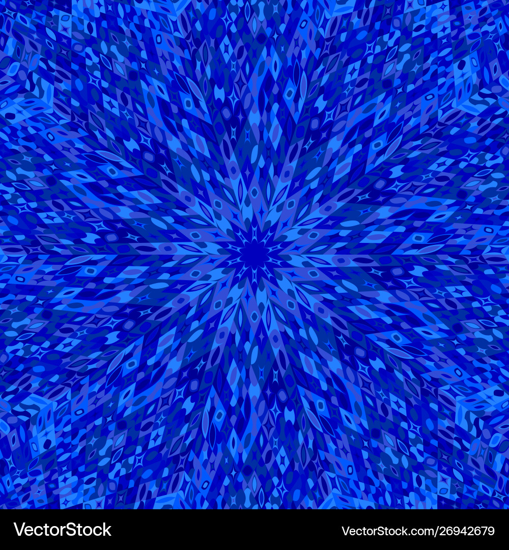 Colorful dynamic circular burst pattern mosaic vector image