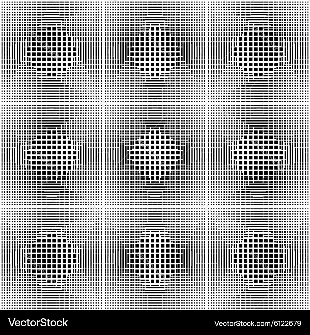 Design seamless monochrome square pattern vector image