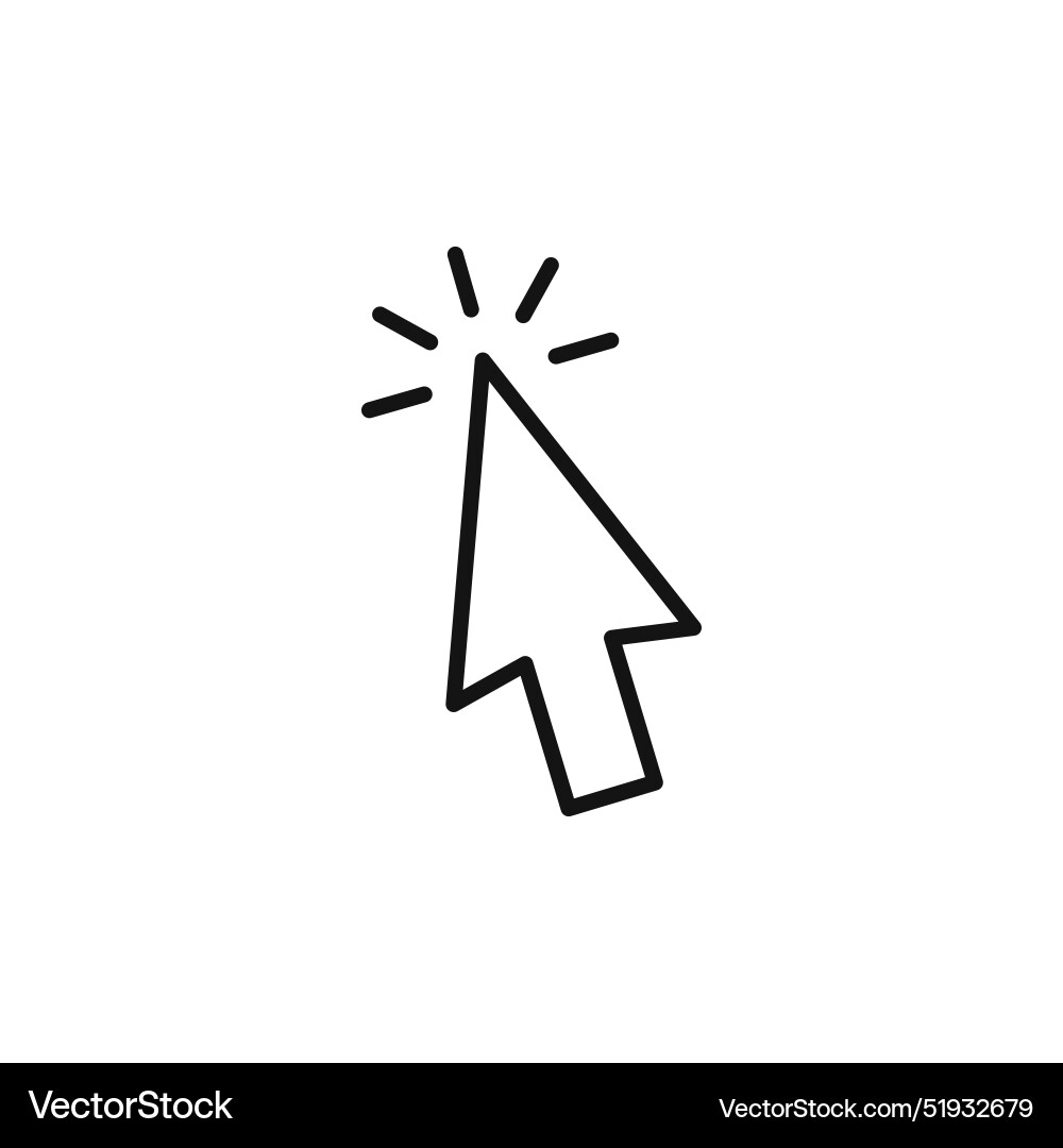 Digital cursor icon ideal for user interface vector image