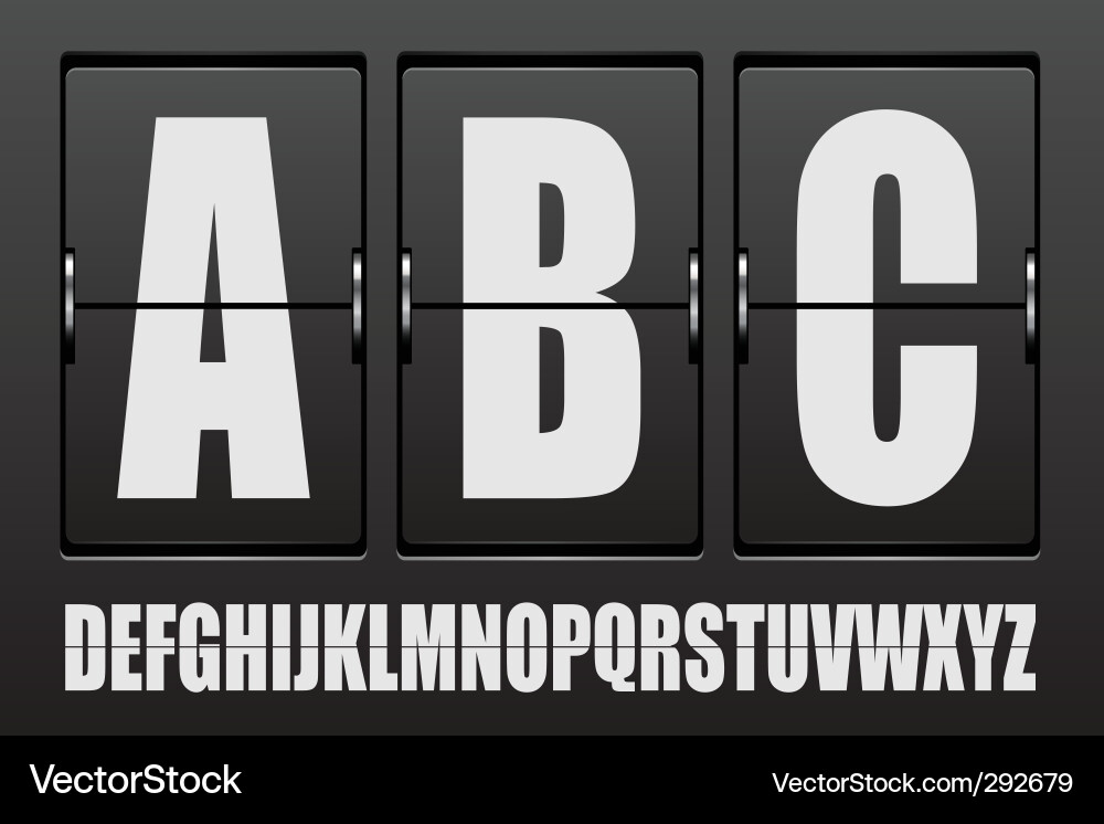 Digital Scoreboard Display Vector Image