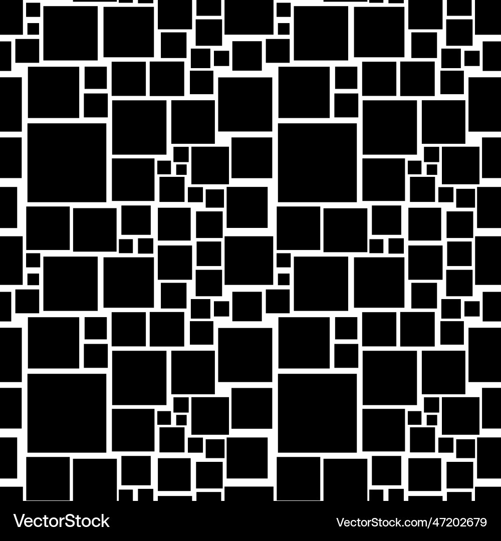 Geometric seamless pattern with squares Geometric seamless pattern with squares Vector Image