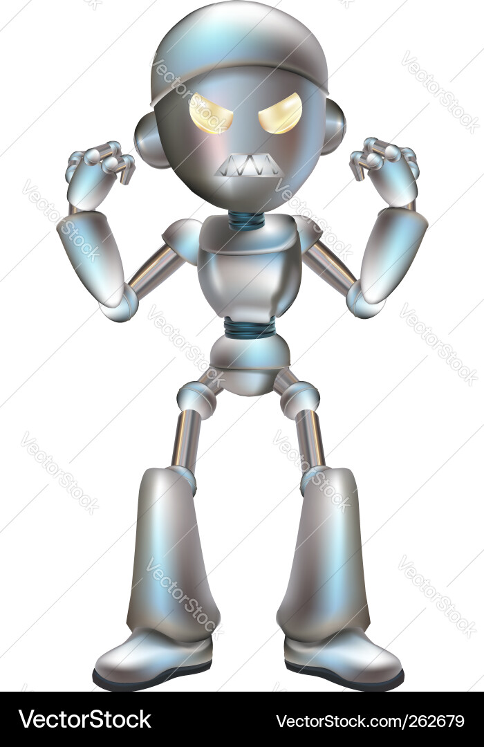 Menacing Robot vector image