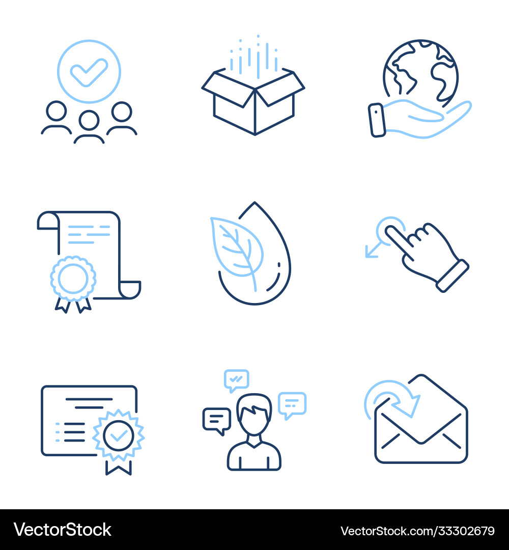 Open box drag drop and receive mail icons set Open box drag drop and receive mail icons set Vector Image