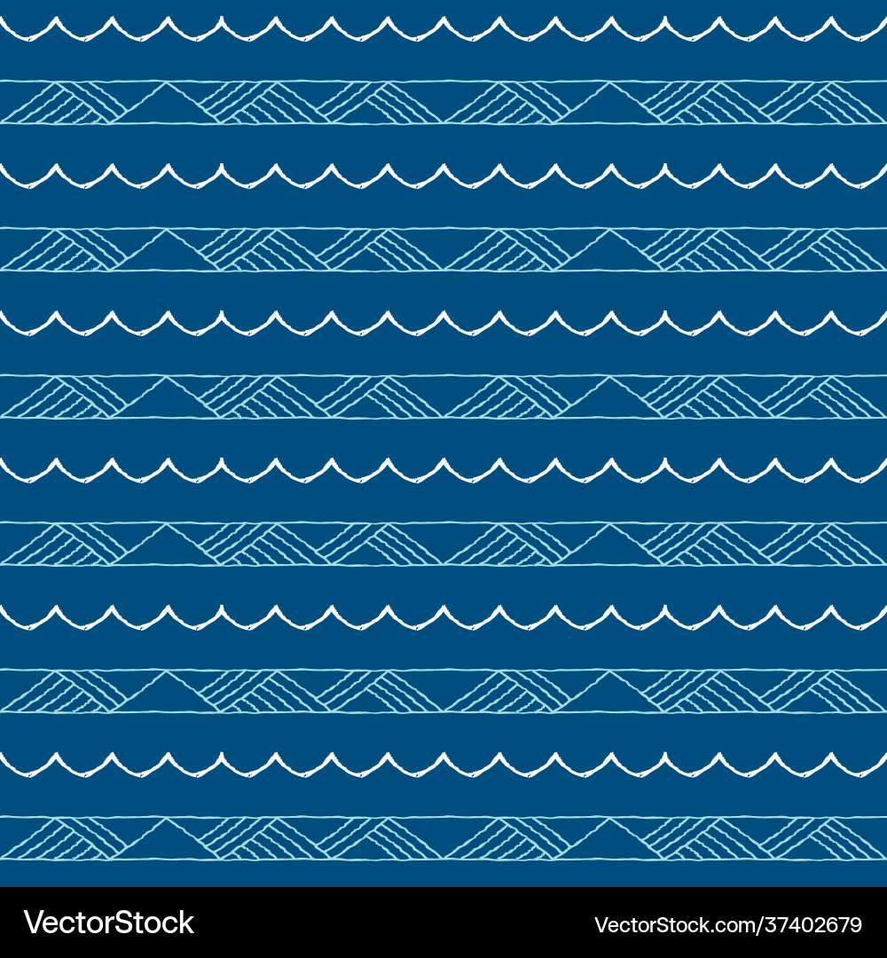 Seamless pattern with geometric elements Vector Image