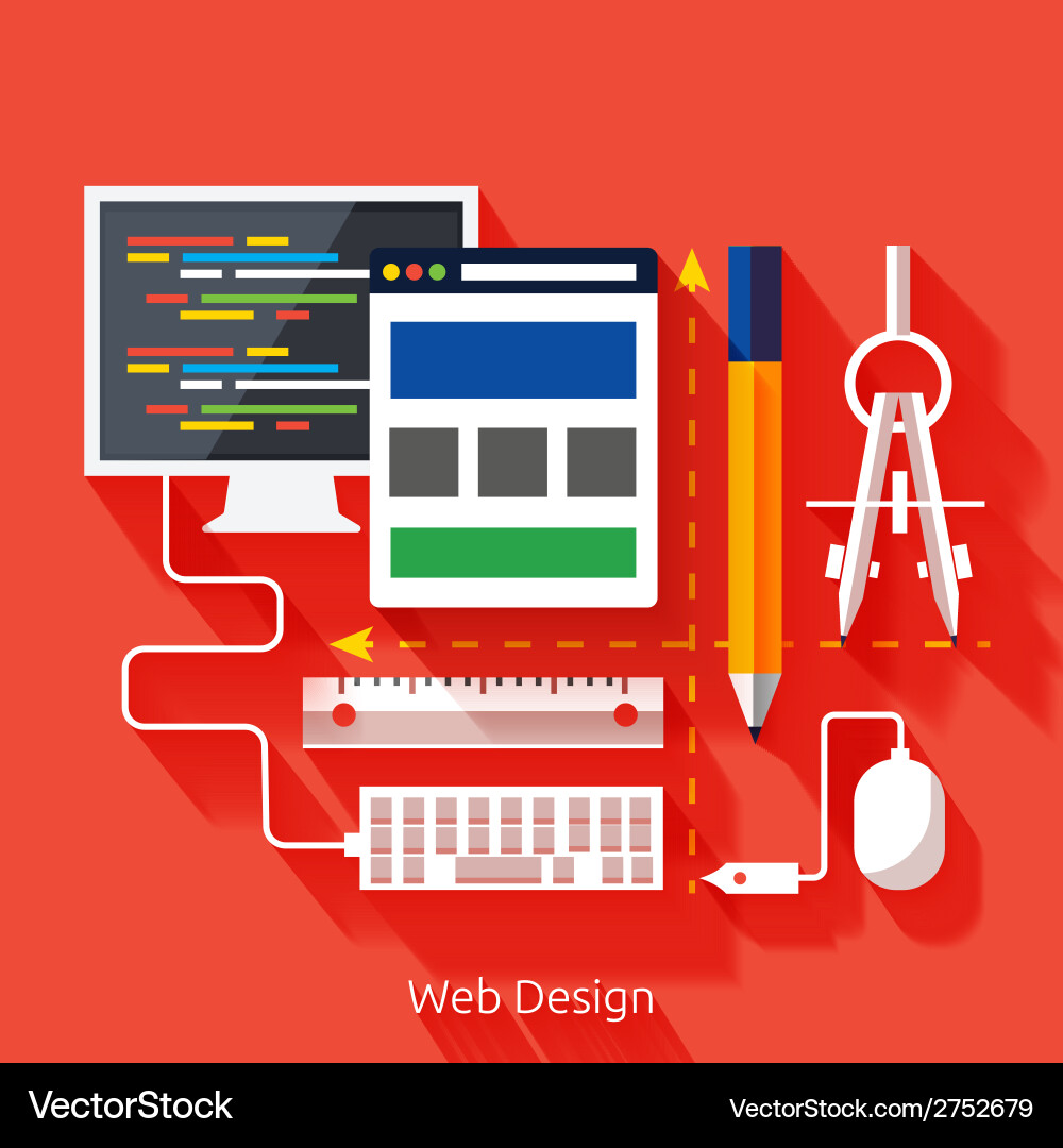 Web Architecture Software Concept vector image