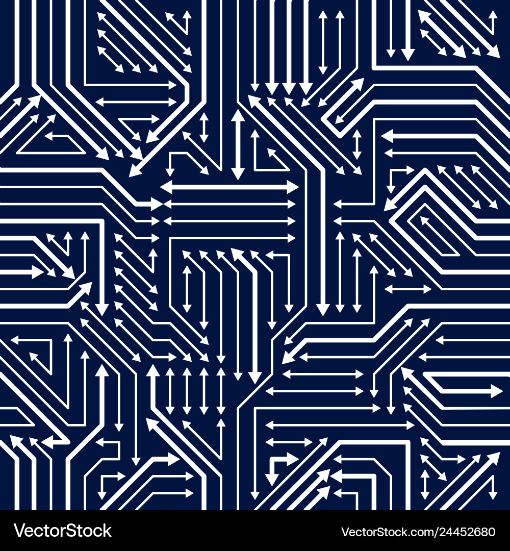 Circuit board seamless pattern background Circuit board seamless pattern background vector image