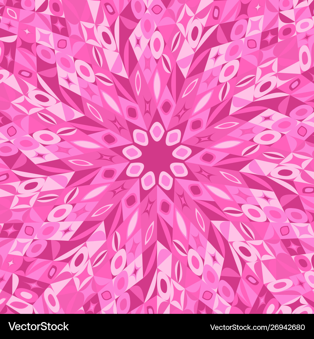 Colorful dynamic circular tile mosaic pattern Colorful dynamic circular tile mosaic pattern vector image