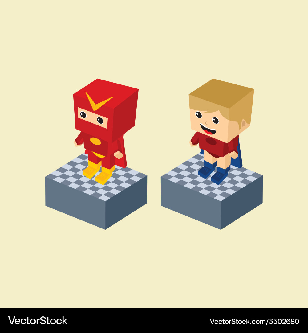 Hero character option game assets element Vector Image
