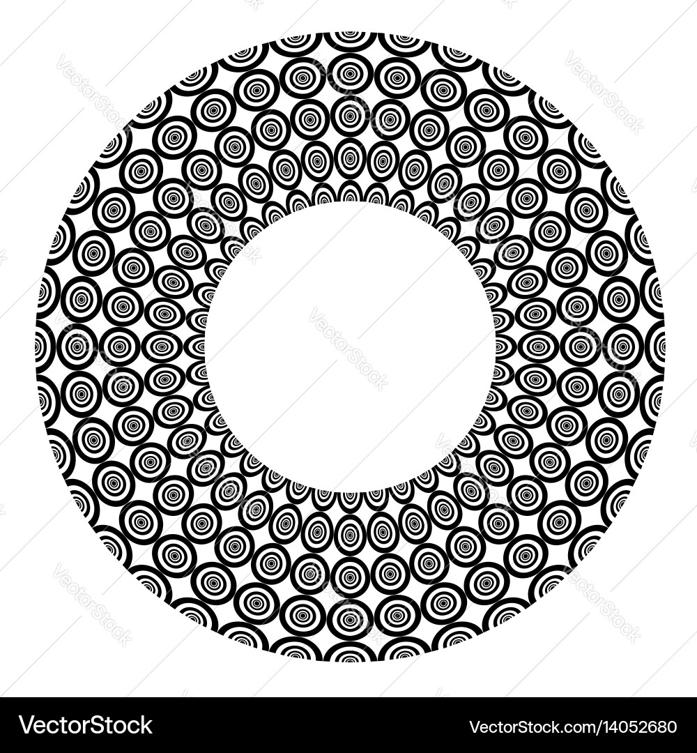 Interlocking Circular Pattern vector image