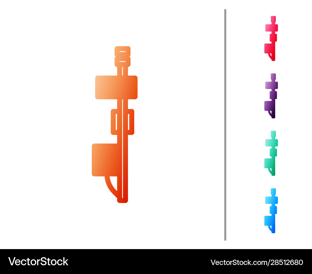Red line standalone sensor icon isolated on white Red line standalone sensor icon isolated on white vector image