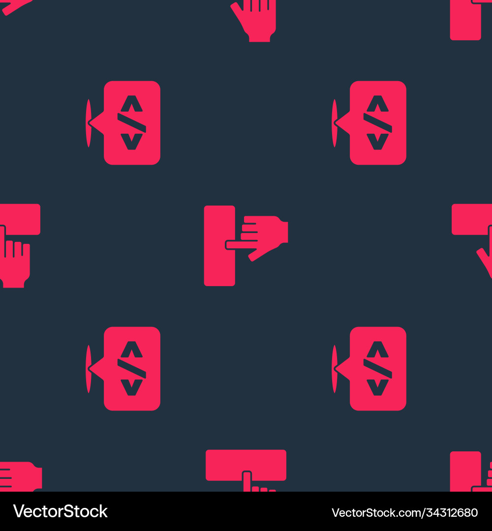 Set front end development and keyboard on seamless Vector Image