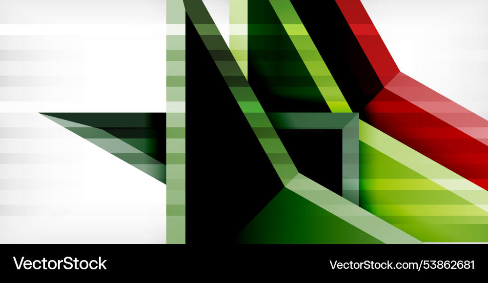 Arrows with 3d effect abstract background vector image