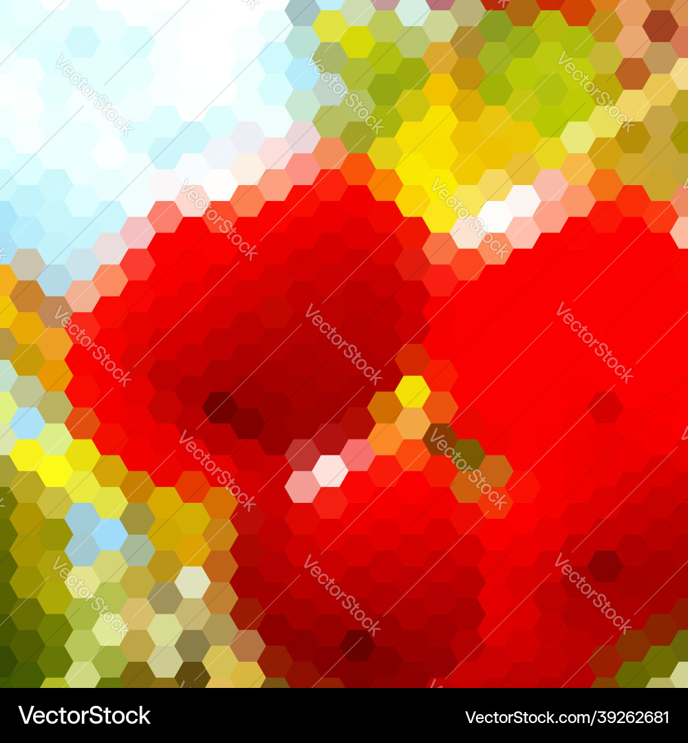 Background with colorful hex grid Background with colorful hex grid vector image