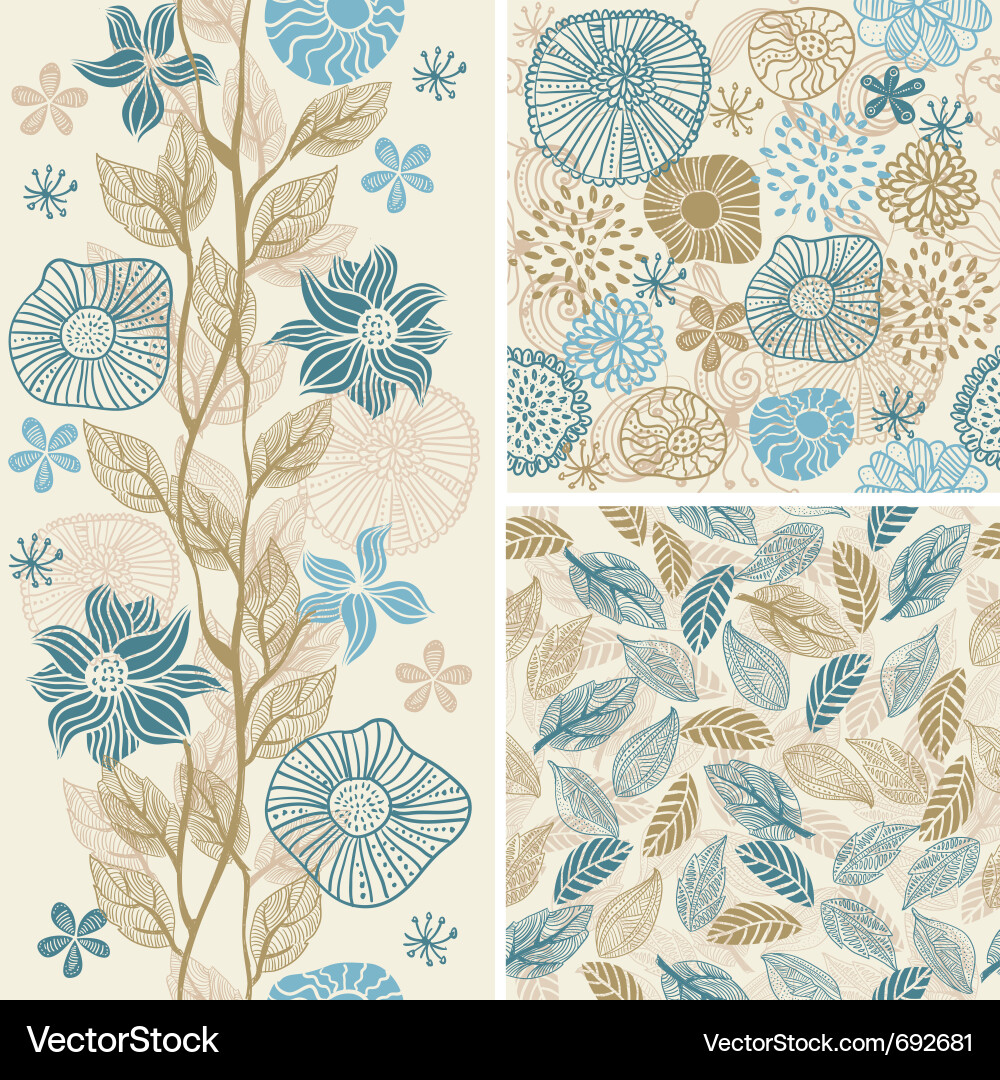 Floral Pattern - Delicate Scrollwork Vector Image
