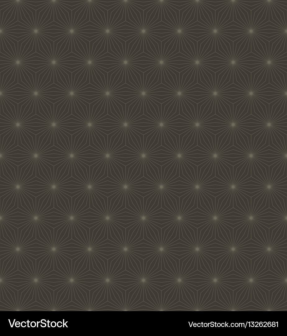 Geometric Line Pattern - Hexagonal vector image