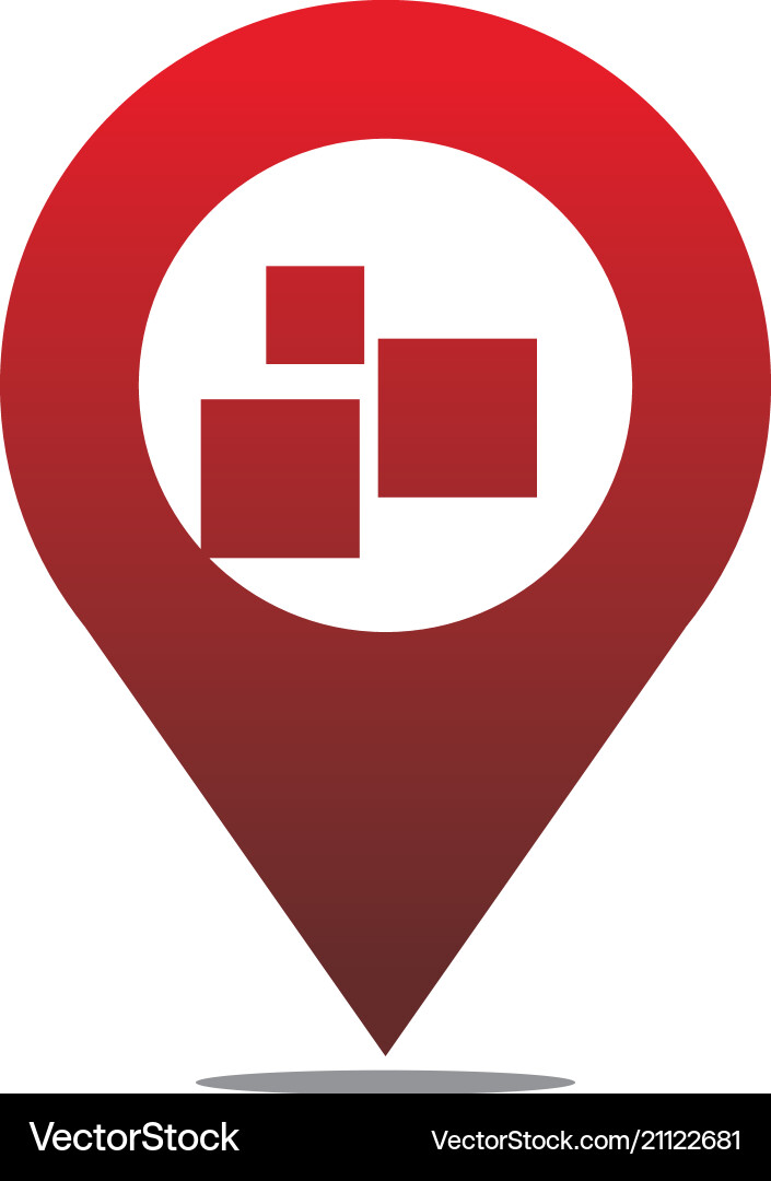 Global positioning system template vector image