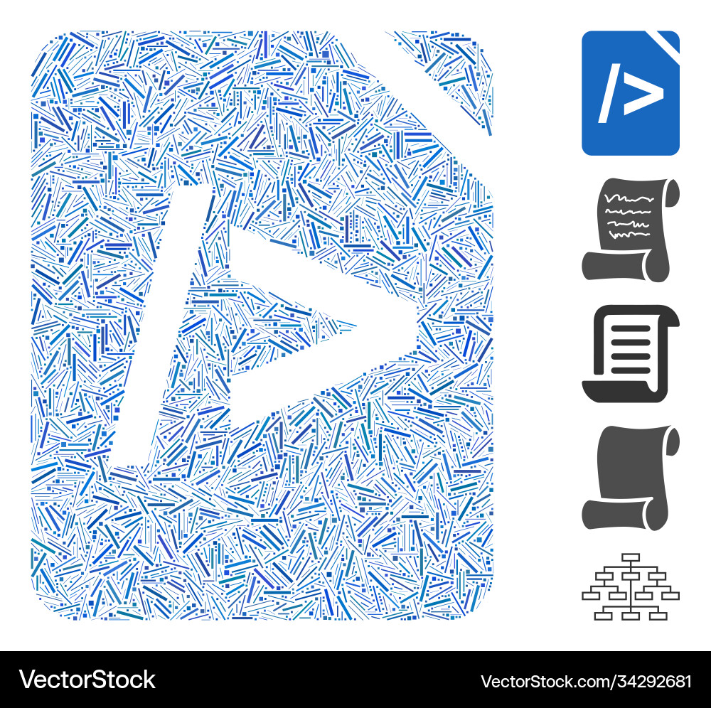 Hatch mosaic script code icon vector image
