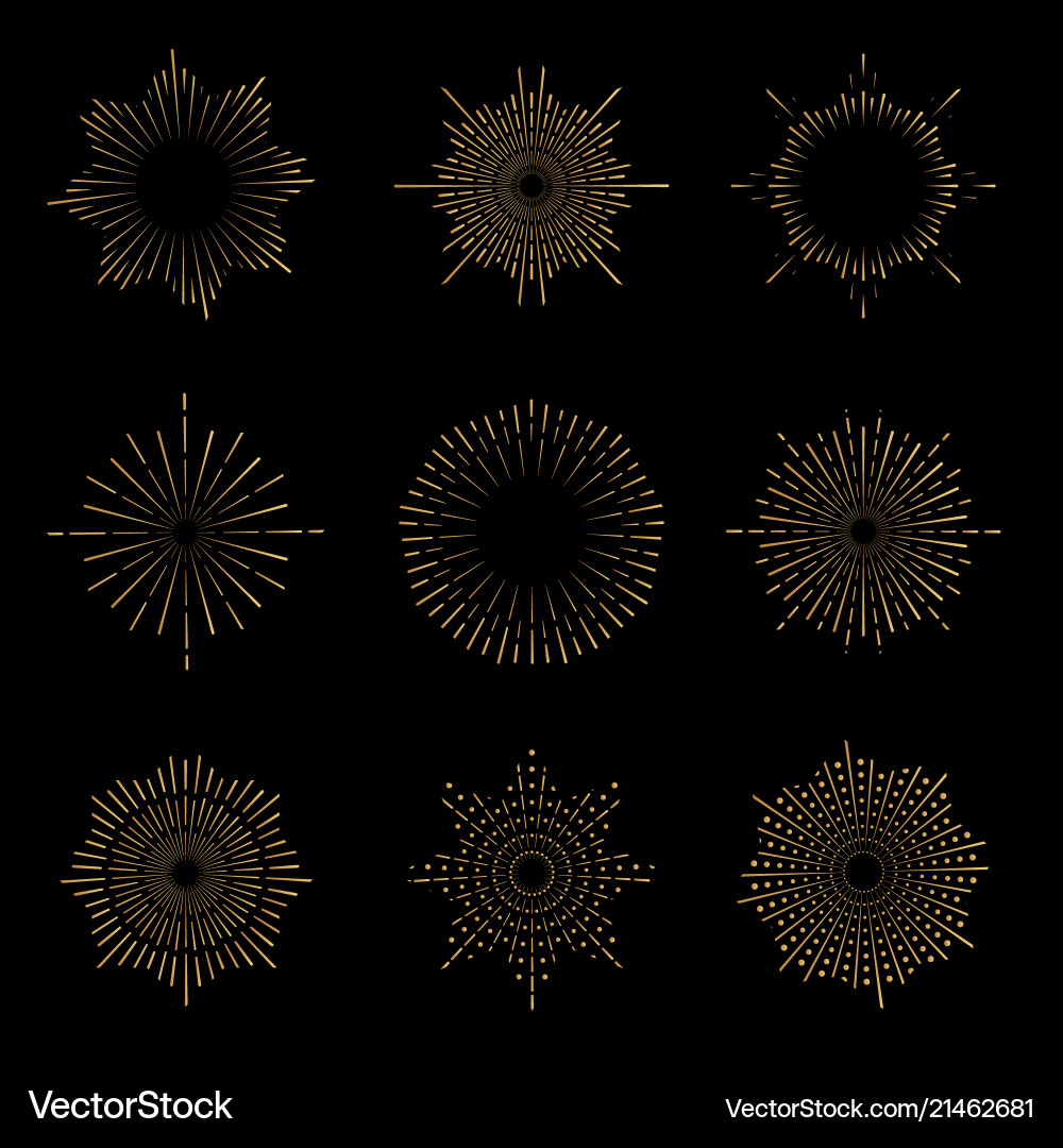 Light rays of burst Light rays of burst vector image