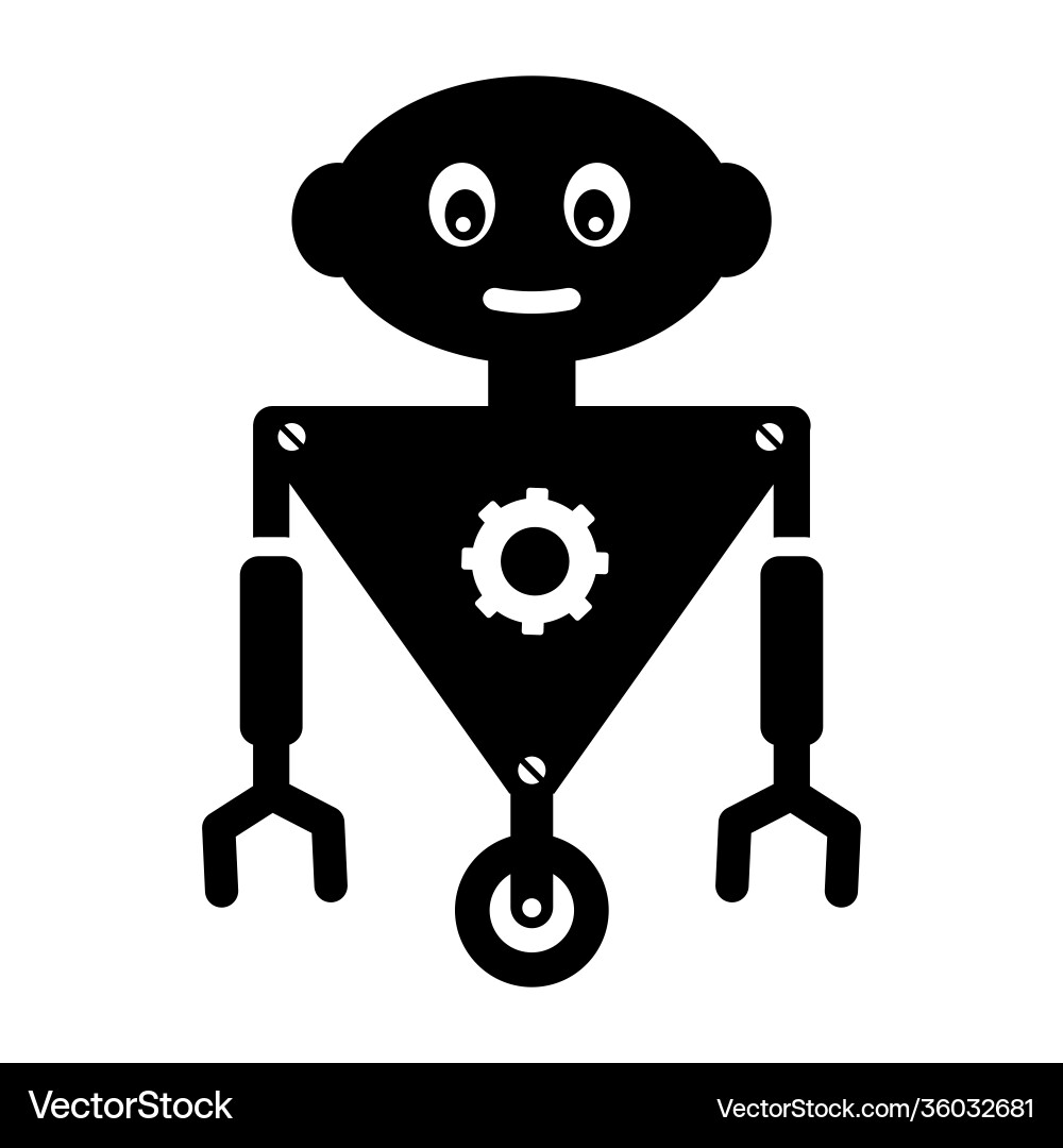Mechanical robot Vector Image