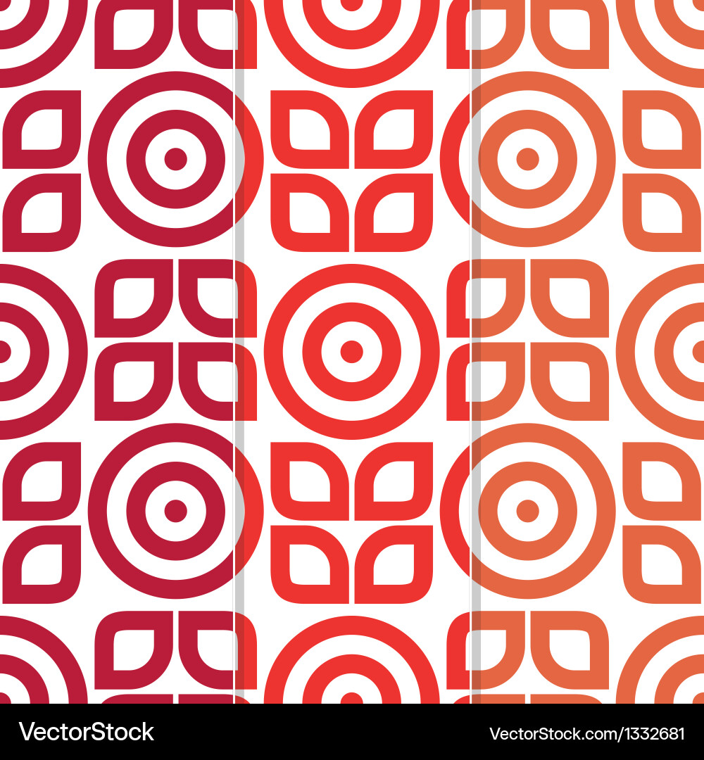 Red Circle Pattern vector image