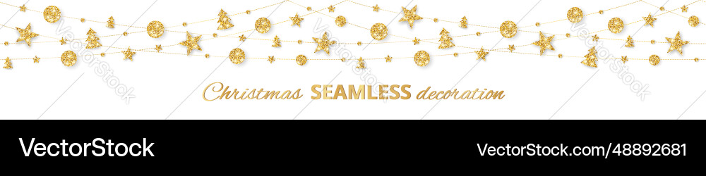 Seamless decoration gold ornaments Seamless decoration gold ornaments vector image