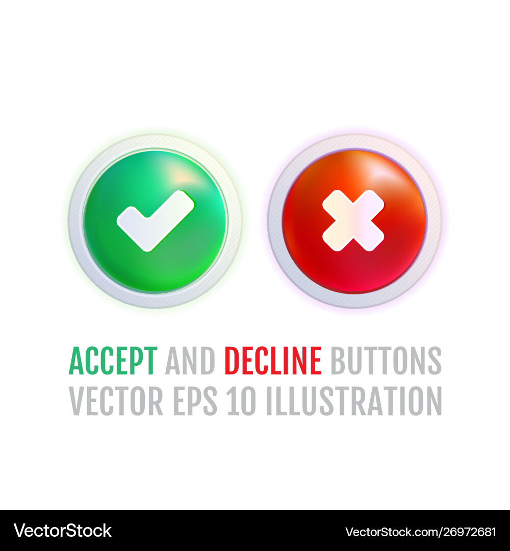 Set colorful buttons Vector Image