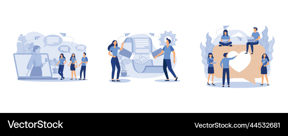 Social networking handshake communication via vector image