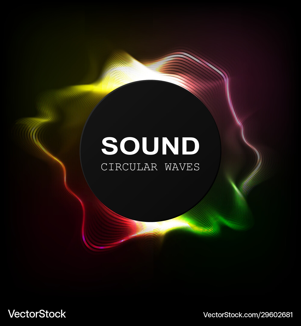 Sound wave radial equalizer dynamic volume Sound wave radial equalizer dynamic volume vector image