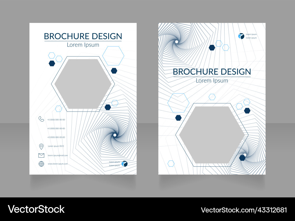 Web design and coding service blank brochure Web design and coding service blank brochure Vector Image