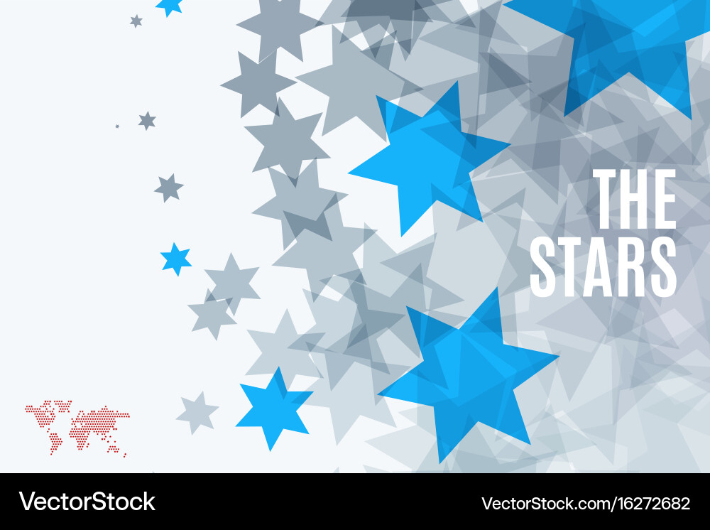 Abstract design elements with stars for fun vector image