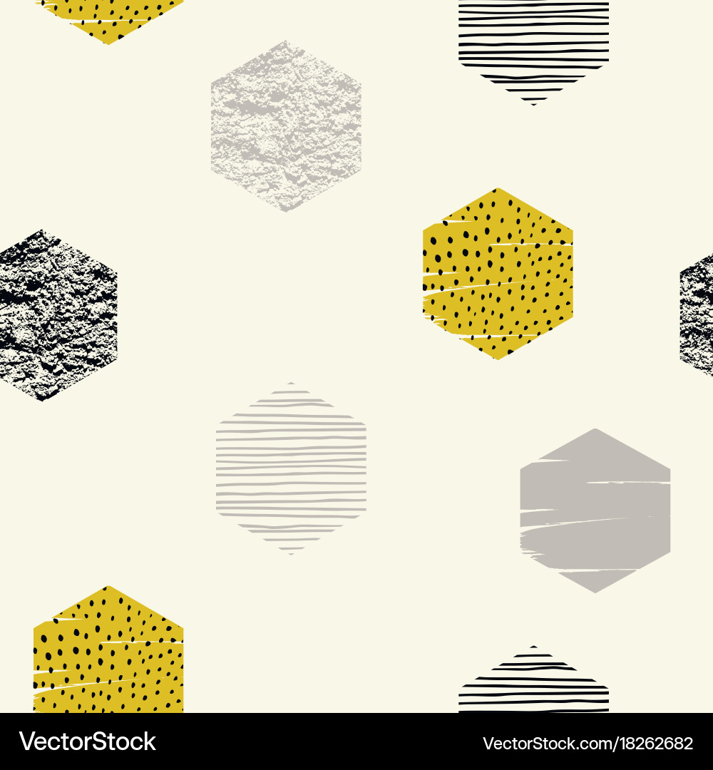 Abstract geometric seamless repeat pattern vector image