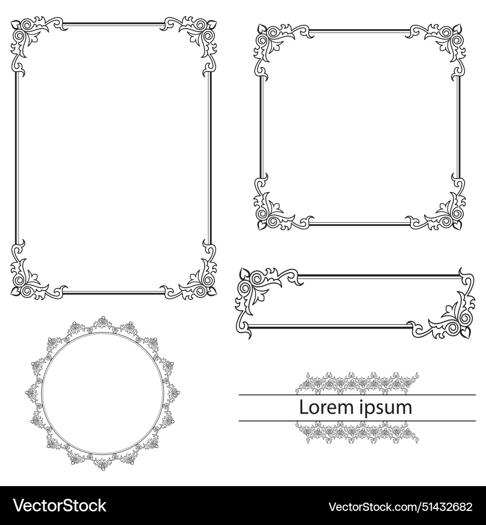 Border frame Border frame vector image