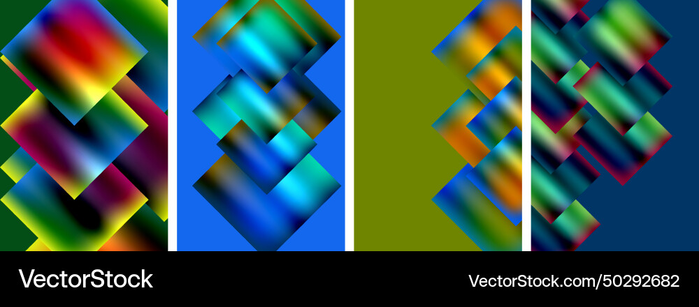 Colorful metal square abstract poster backgrounds Colorful metal square abstract poster backgrounds vector image