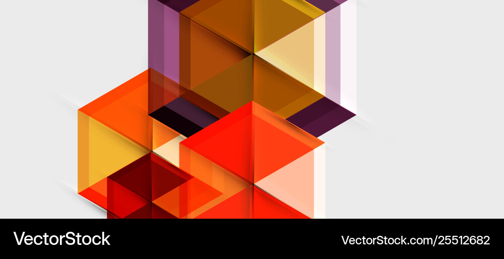 Geometric triangle and hexagon abstract background Vector Image