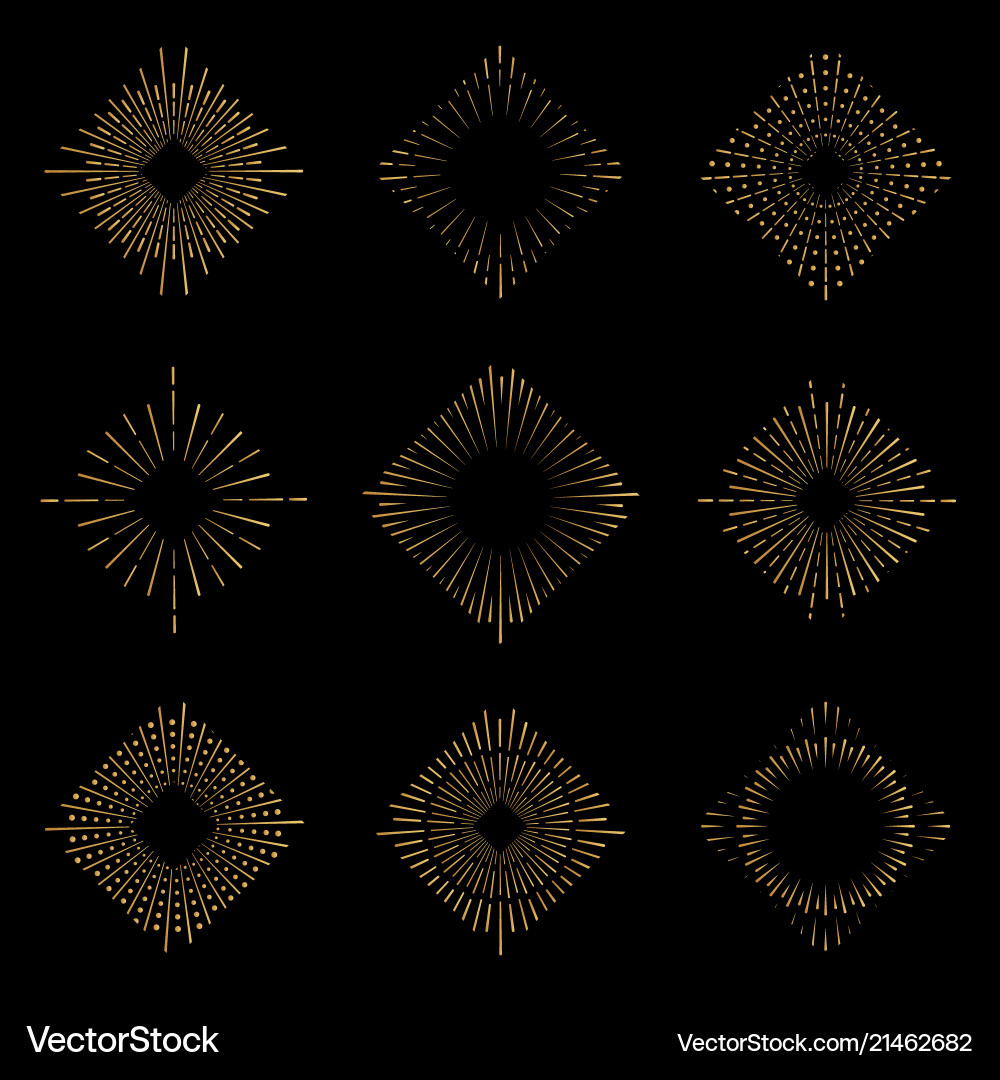 Light rays of burst Light rays of burst vector image