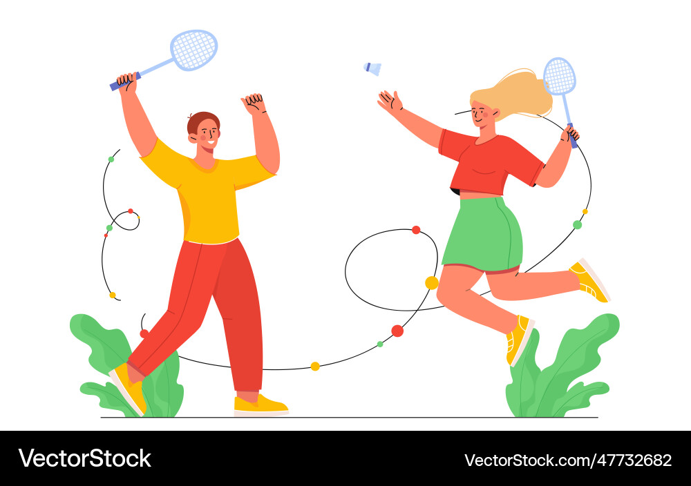 Menschen die Tennis spielen Menschen die Tennis spielen vektorbild